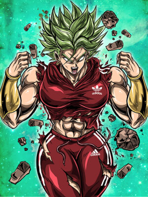 Powerful Fusion Kefla Dragon Ball Comic Poster