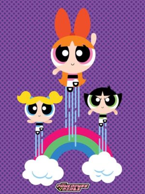 Powerpuff Girls Rainbow Poster