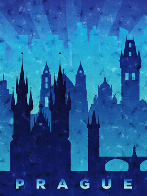 Prague Capital of the Czech Republic Travel Poster