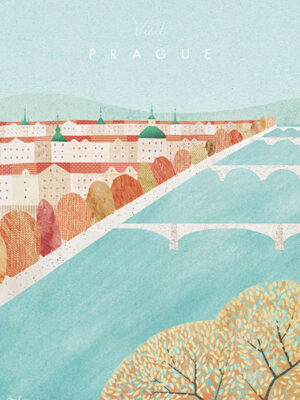 Prague Czech Republic Minimalist Travel Poster