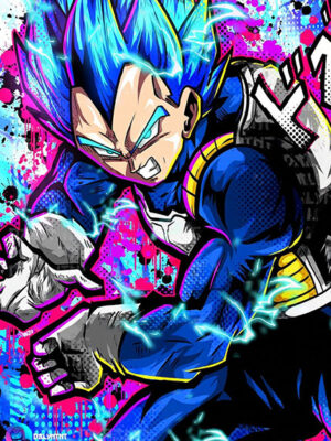 Prince Vegeta Dragon Ball Super Hero Anime Comic Poster