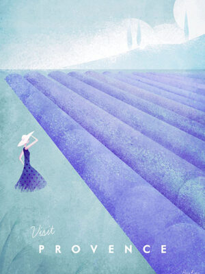 Provence France Minimalist Travel Poster