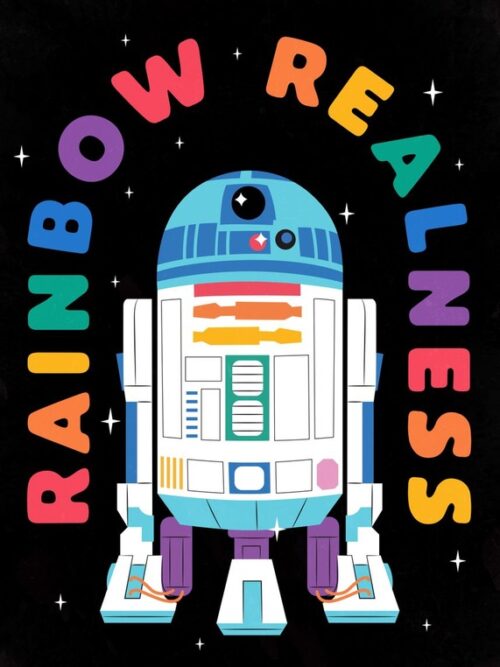 Rainbow realness Star Wars Poster