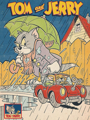 Rainy Season Tom and Jerry Poster