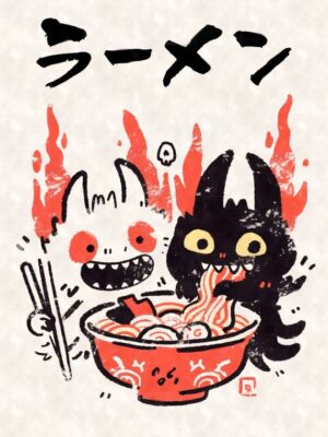 Ramen Monsters Yokai Poster