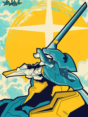 Ray of Doom Eva 01 Neon Genesis Evangelion Poster