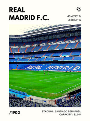 Real Madrid Stadium Poster