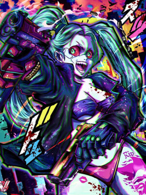 Rebecca Cyberpunk Comic Poster