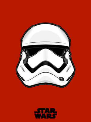 Red Stormtrooper Star Wars Poster