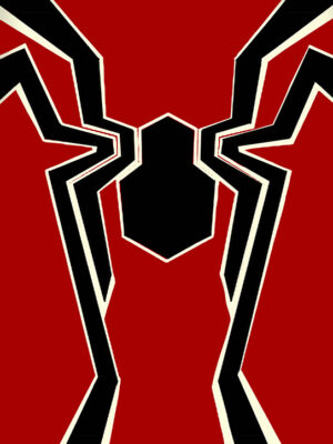 Red Web Spiderman Poster