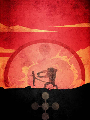 One Piece Lucci Vs Luffy Minimalist anime Poster