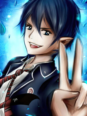 Rin Okumura blue exorcist anime Poster