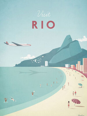 Rio Brazil Minimalist Travel Poster