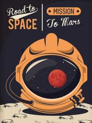 Road to Space Mission to Mars Poster