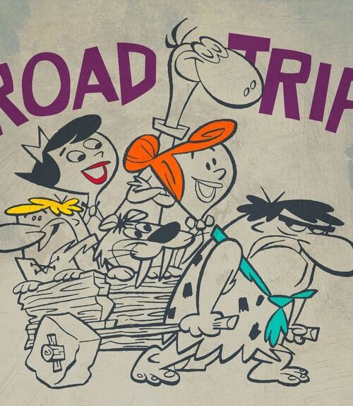 Road Trip The Flintstones Poster