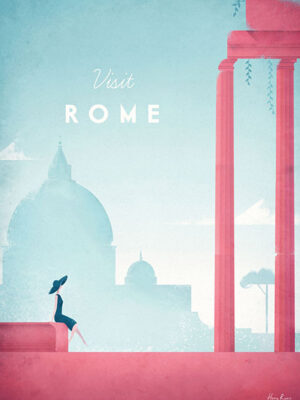 Rome Italy Minimalist Travel Poster
