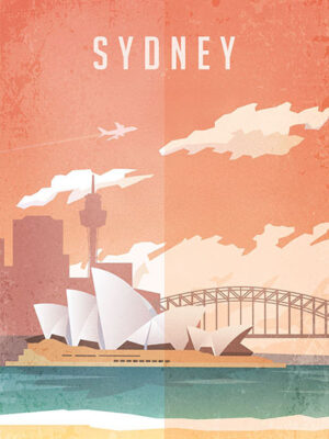 Sydney Australia Travel Poster