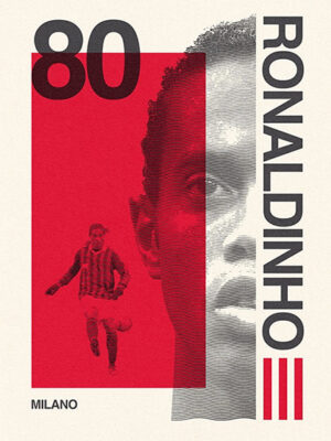 Ronaldinho Gaúcho AC Milan Football Sports Poster
