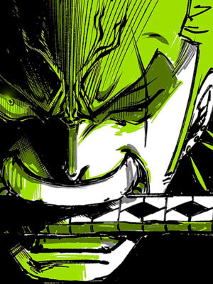 Roronoa Zoro Minimalistic One Piece Poster