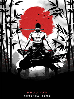 Roronoa Zoro One Piece anime Poster