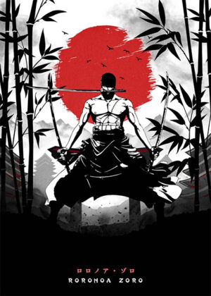 Roronoa Zoro One Piece anime Poster