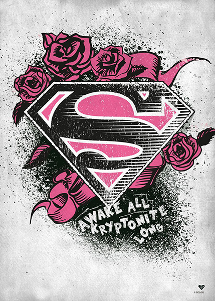 Rose Symbol of Hope Superman Poster