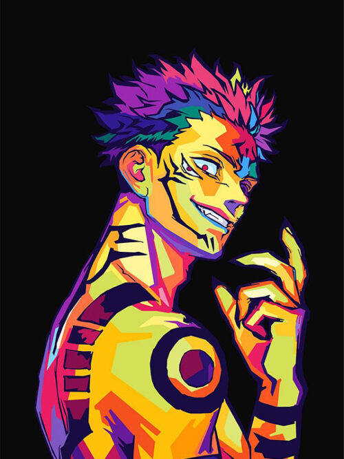 Ryomen Sukuna JJK Pop art Poster
