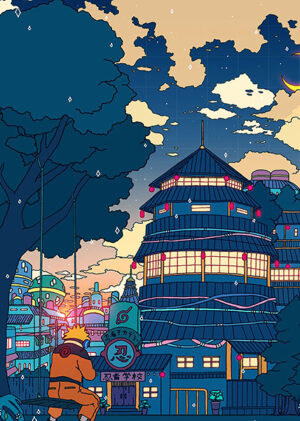 Sadness and Sorrow City Pop Pastel Poster