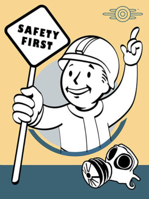 Safety First Gaming Poster