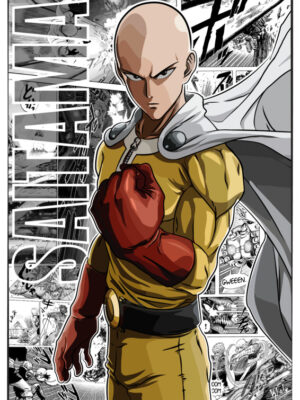 Saitama One Punch Man Poster