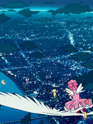 Sakura Flight Pop Pastel Poster