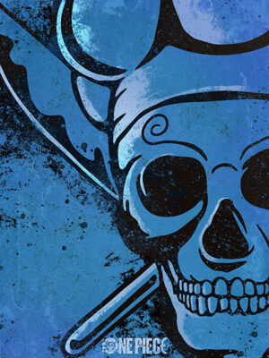Sanji minimal skull King One Piece Poster