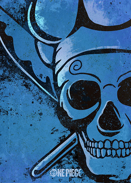 Sanji minimal skull King One Piece Poster