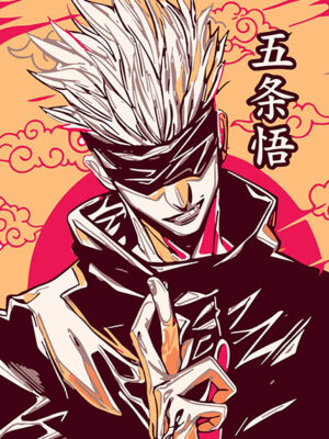 Satoru Gojo Minimal Jujutsu Kaisen Poster