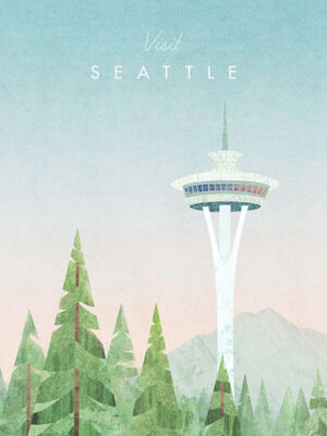 Seattle United States of America Minimalist Travel Poster