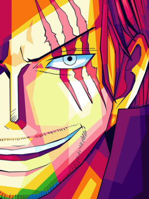 Shanks One Piece Pop art Poster