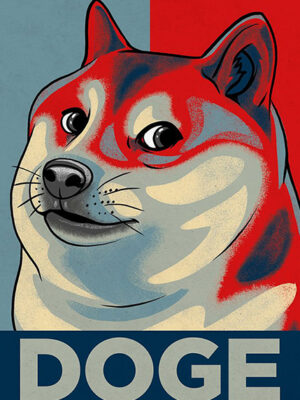Shiba Inu Doge Meme Poster