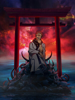 Shirine of Sukuna Jujutsu Kaisen anime Poster