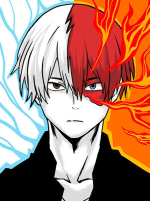 Shoto Todoroki My Hero Academia Japanese anime Poster