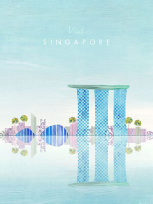Singapore Minimalist Travel Poster