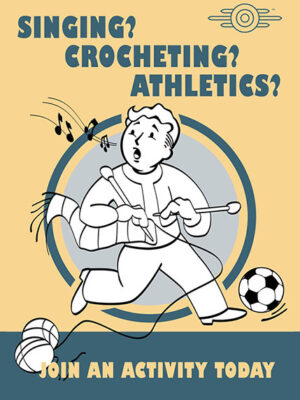 Singing Crocheting Athletics Join an activity Today Gaming Poster