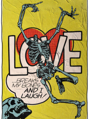 Skeleton Love Pop art Poster