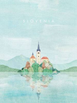Slovenia Minimalist Travel Poster