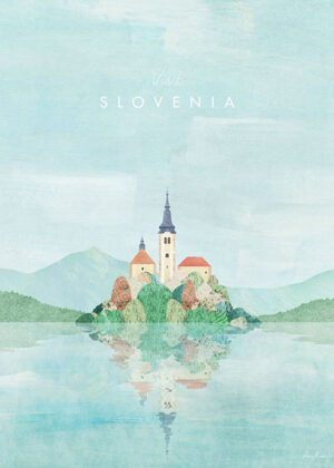 Slovenia Minimalist Travel Poster