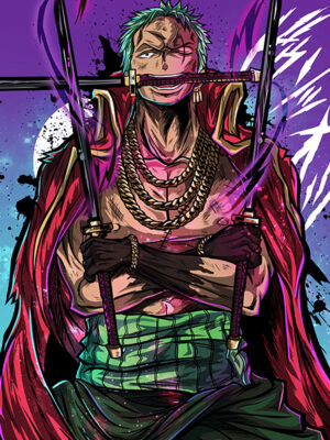 Roronoa Zoro One Piece Comic Poster