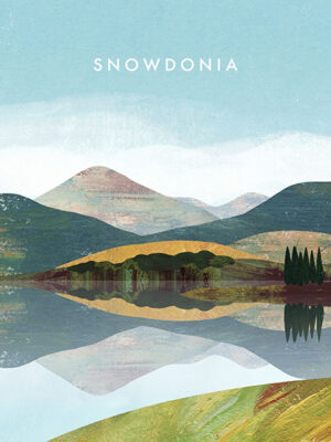 Snowdonia Wales Minimalist Travel Poster