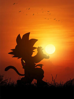 Songoku Kamehama Dragon Ball Poster