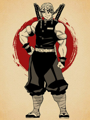 Sound Hashira Tengen Uzui Demon Slayer anime Poster