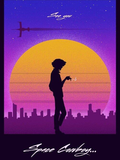 Space Cowboy Retro Poster