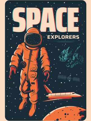 Space Explorers Cosmo Poster